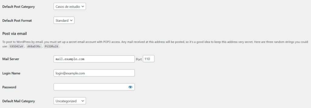 Configuración de categoría predeterminada para las entradas como Casos de Estudio en WordPress.
